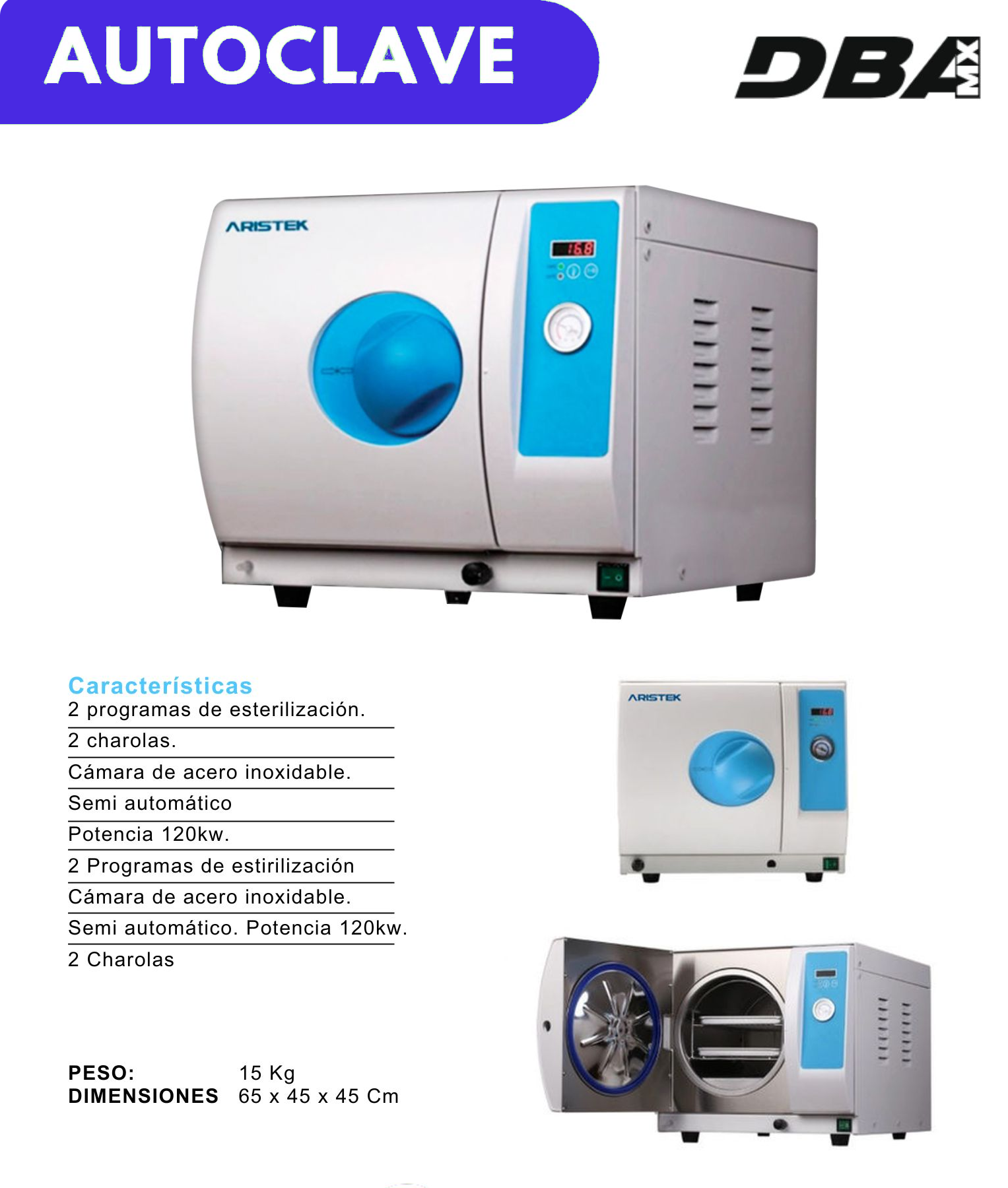 Autoclave Aristek 16 Litros